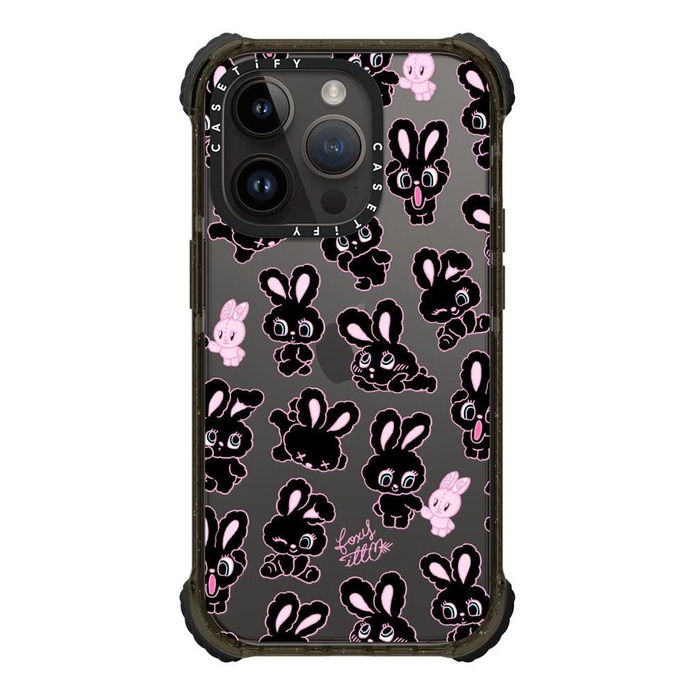 CASETiFY iPhone14 Pro ケース ブラック ロゴ 総柄 Amazon.co.jp: CASETiFY ウルトラ インパクト iPhone 14 Pro ケース